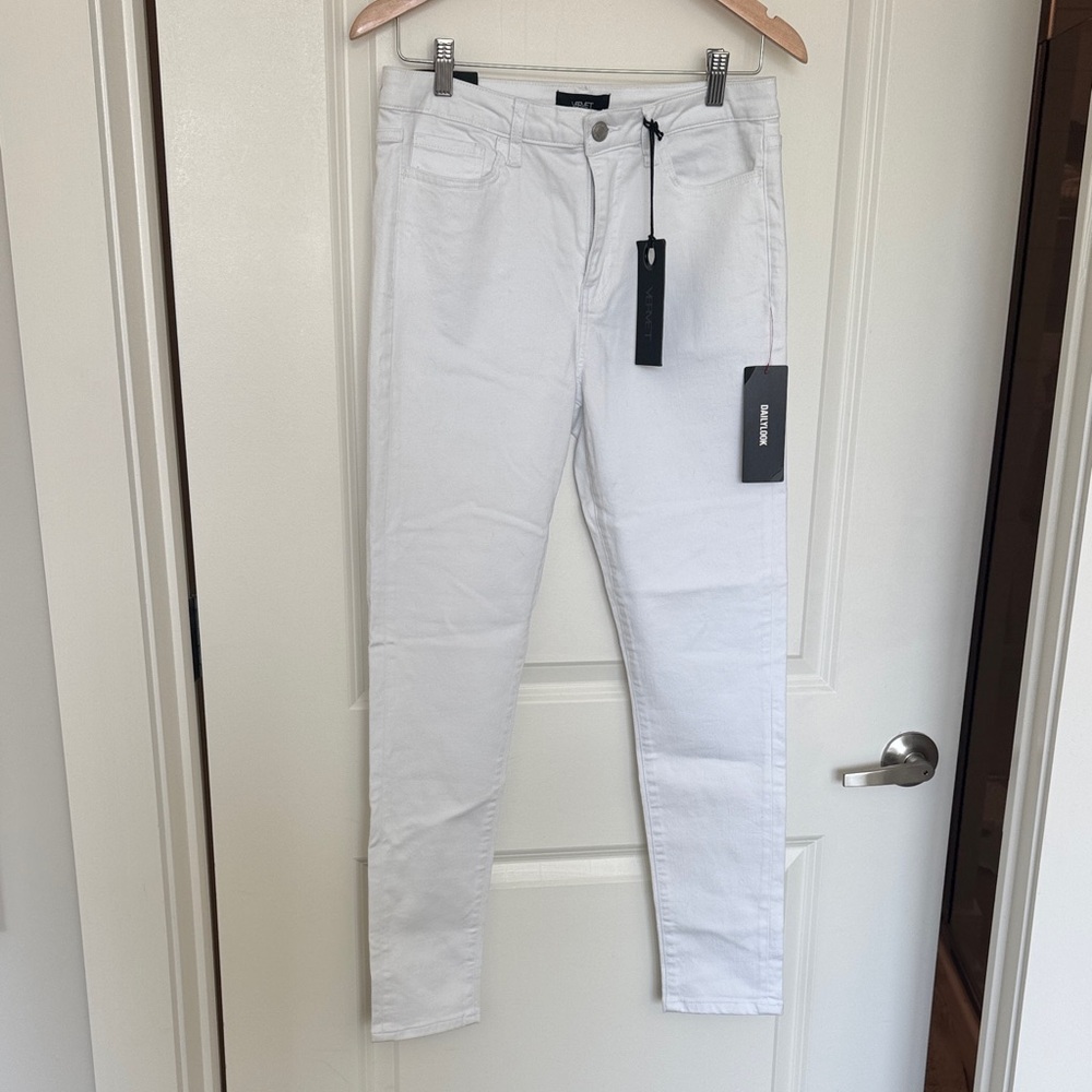 White Skinny Jeans - vervet